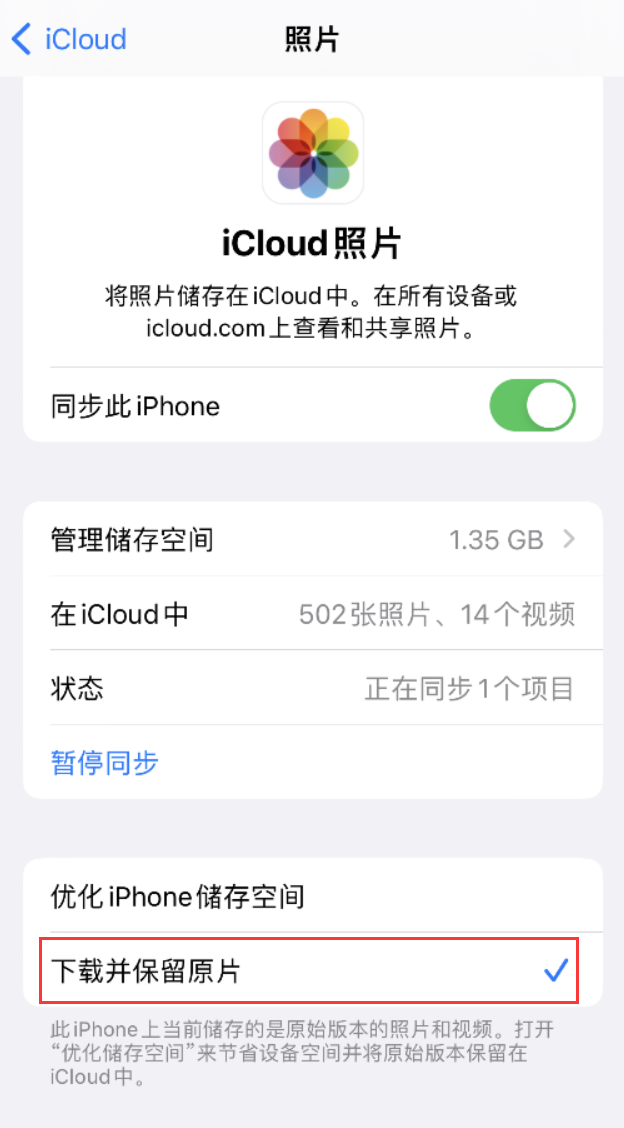 金山屯苹果手机维修分享iPhone 无法加载高质量照片怎么办 