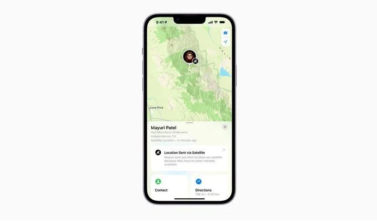 金山屯苹果14维修分享iPhone14系列中 FindMy功能通过卫星分享位置方法教程 