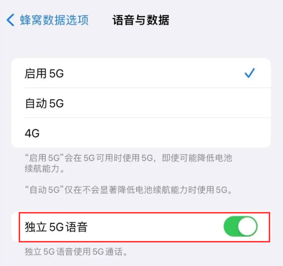金山屯苹果14维修分享iPhone 14 Pro如何开启VoNR 
